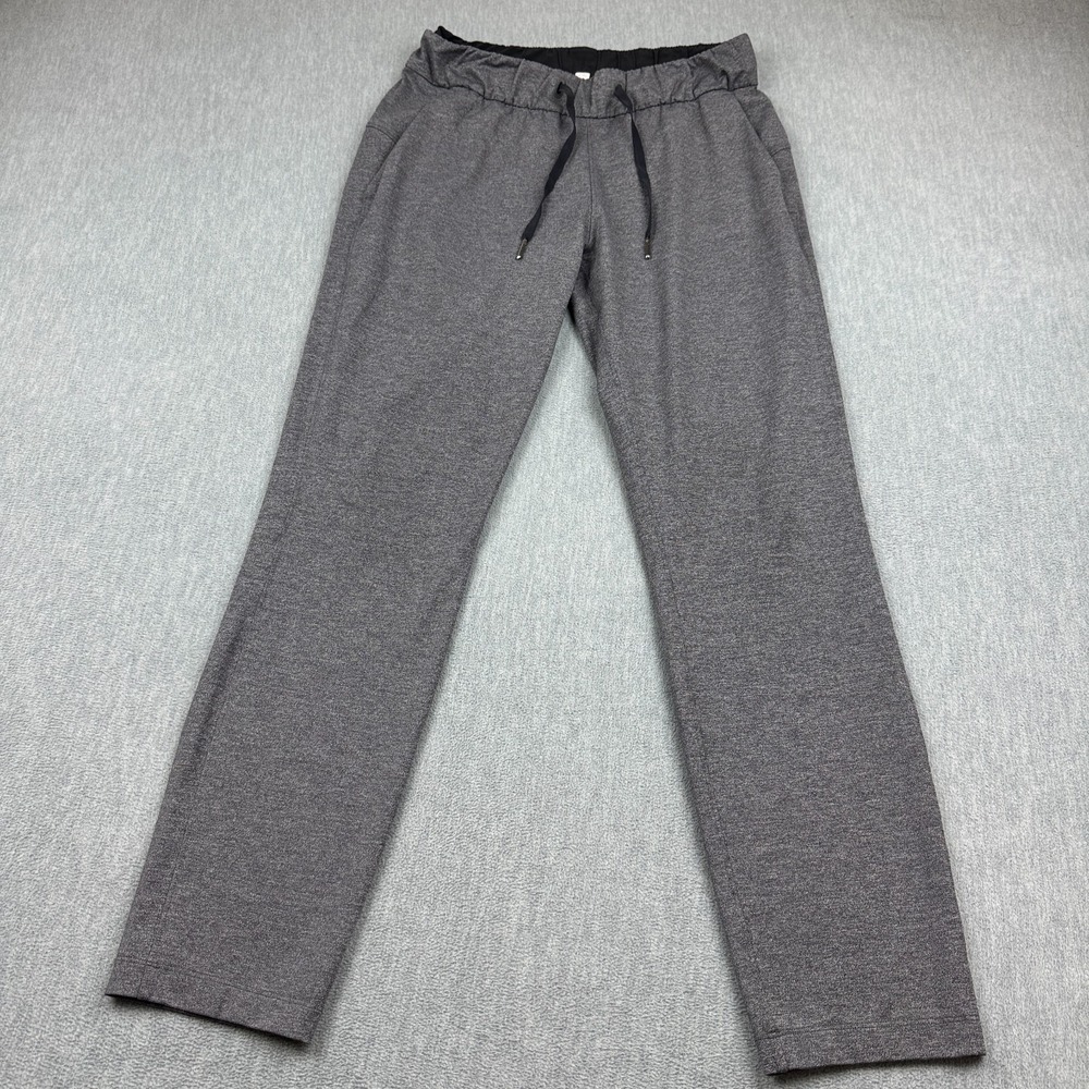 Lululemon Pants Womens 4 Gray On The Fly 28" Stretch Elastic Waist 4-Way Stretch
